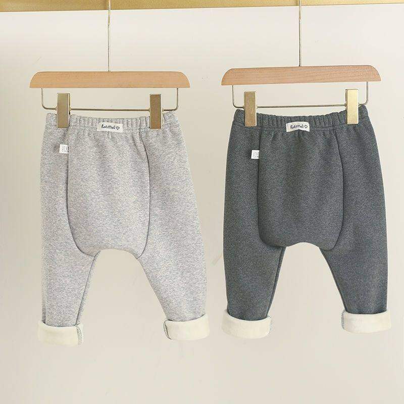 婴儿打底裤加绒款保暖大PP裤宝宝秋装薄款冬季男女童外穿屁屁裤