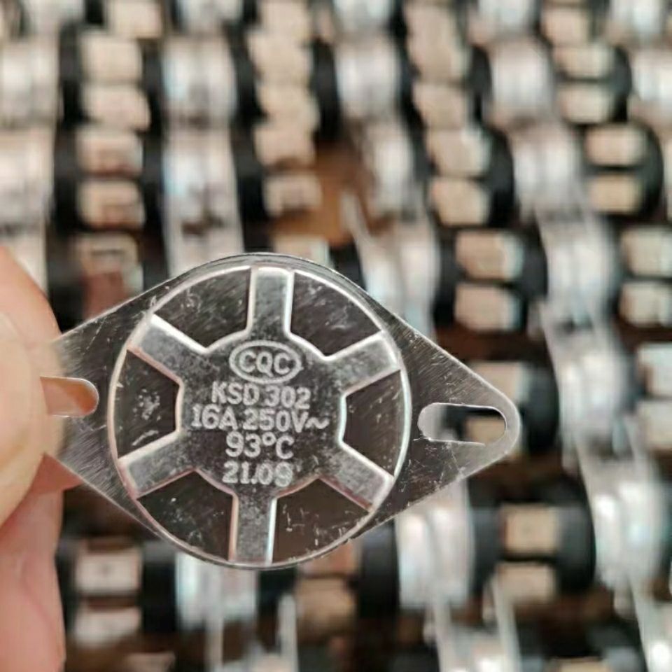 KSD302电热水器四脚温控突跳式超温保护器过热限温器16a 93度开关