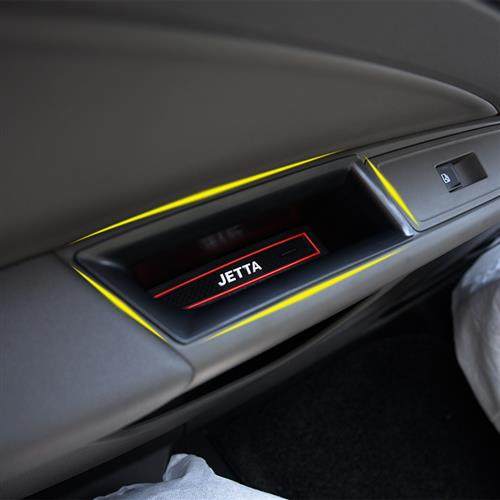 捷达vs5车门拉手储物盒VS5 VS7内饰改装饰件专用中控央扶手置物盒