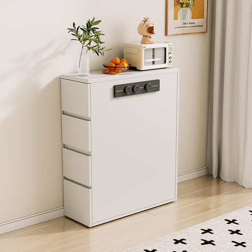 嗨佩小匠岛台柜单独窄款实木餐边柜饭厅定制小户型靠墙收纳柜双面