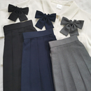 黑色狗短轮褶半身裙女 39cm纯色jk百褶裙绀色jk短裙灰色春夏基础款