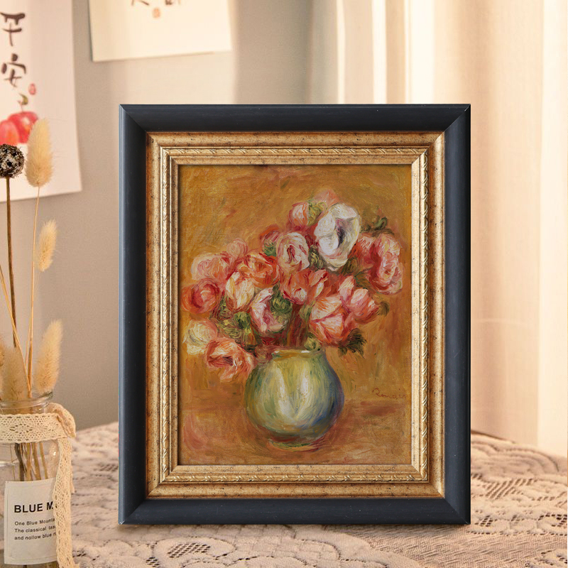 五月画馆复古油画框挂画24年新款美式中古风照片墙油画海报画框