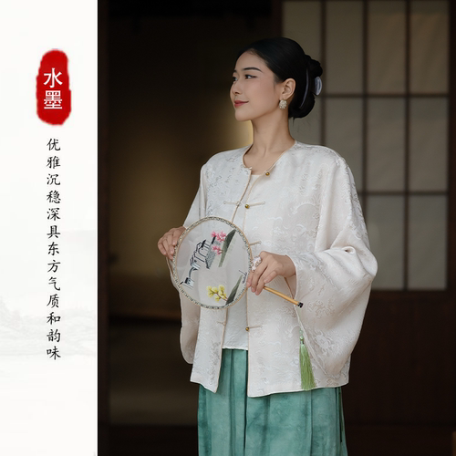 名家张林根银通正绢外套