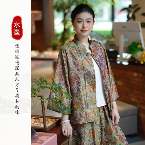 麒麟瑞兽非遗蜀萝外套