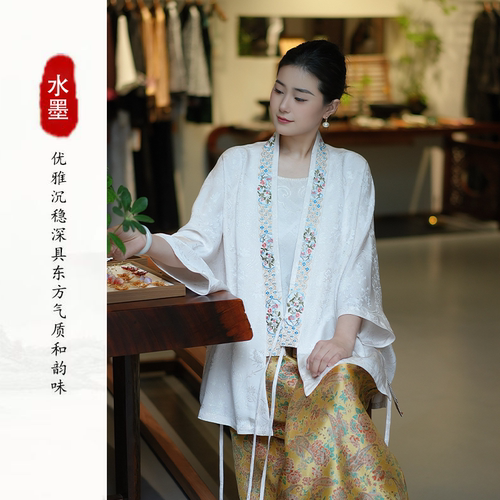 张林根正绢加捻版外套