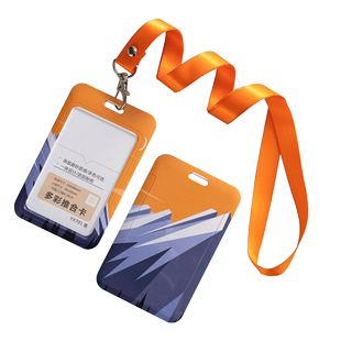 卡套定制工作证卡套胸卡工号牌证件工厂牌挂脖带挂绳吊牌身份证套公交地铁门禁卡套可爱学生校园卡饭卡保护套