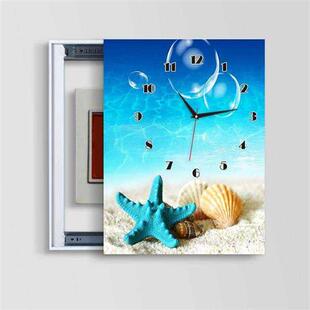 竖款墙壁新中式电表箱装饰画时尚客厅家用大气遮挡壁画闸盒电箱