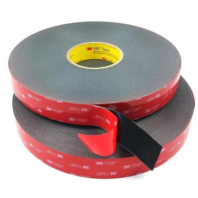 供应3M4979F黑色无痕防水丙烯酸厚度1.6MM可代模切冲型泡棉胶带