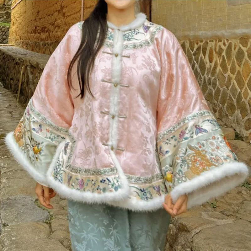 知心衣国风版复古圆领盘扣气质