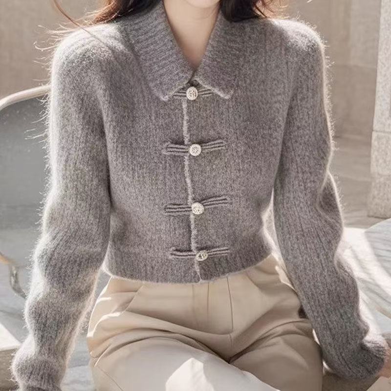 知心衣冬季慵懒高级感针织上衣女