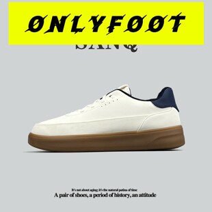 Onlyfoot德国单全皮面通勤男鞋防水耐磨小众德训鞋美式复古风男士