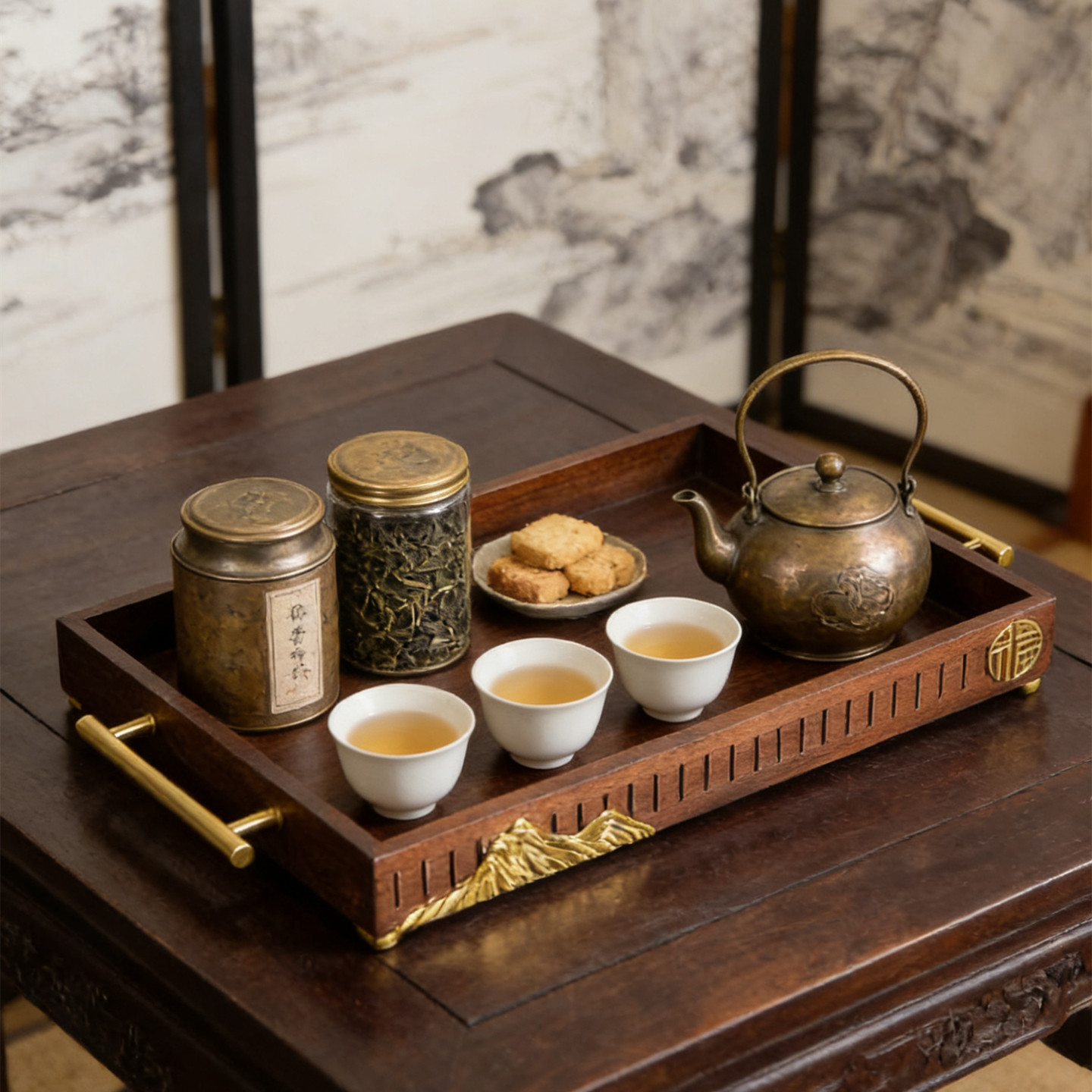 长方形木质托盘家用高级感香薰茶杯茶具收纳盘蛋糕水果实木奉茶盘,家居饰品,果盘/果篓,淘宝优惠券,粉丝福利购,淘宝优惠卷