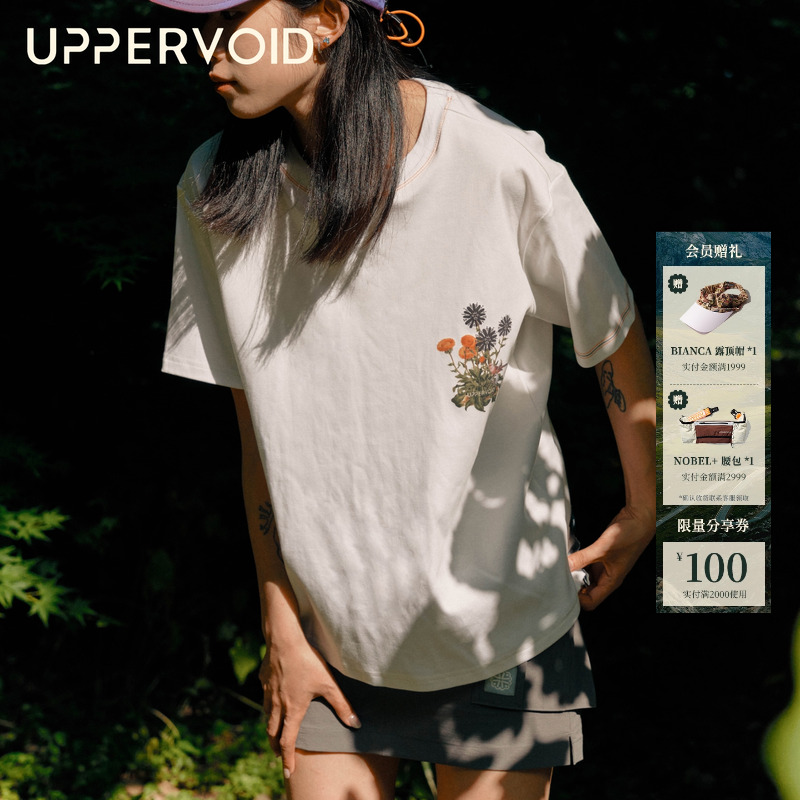 UPPERVOID花卉图案短袖