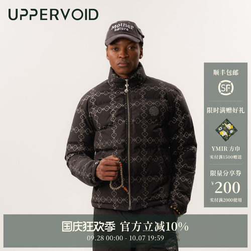 UPPERVOID防水羽绒服短款保暖