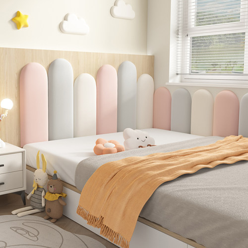 科技布床头软包靠背榻榻米墙围贴