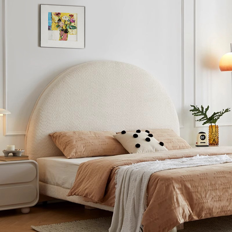 奶油风床头软包靠垫薄款床靠背