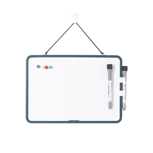 富尼双面小白板挂绳桌面白板挂式磁性白板儿童早教写字板家用留言教学板可擦写直播画板磁吸黑板备忘留言板