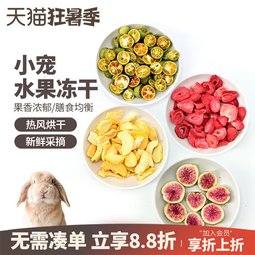 冻干零食小宠兔兔龙猫
