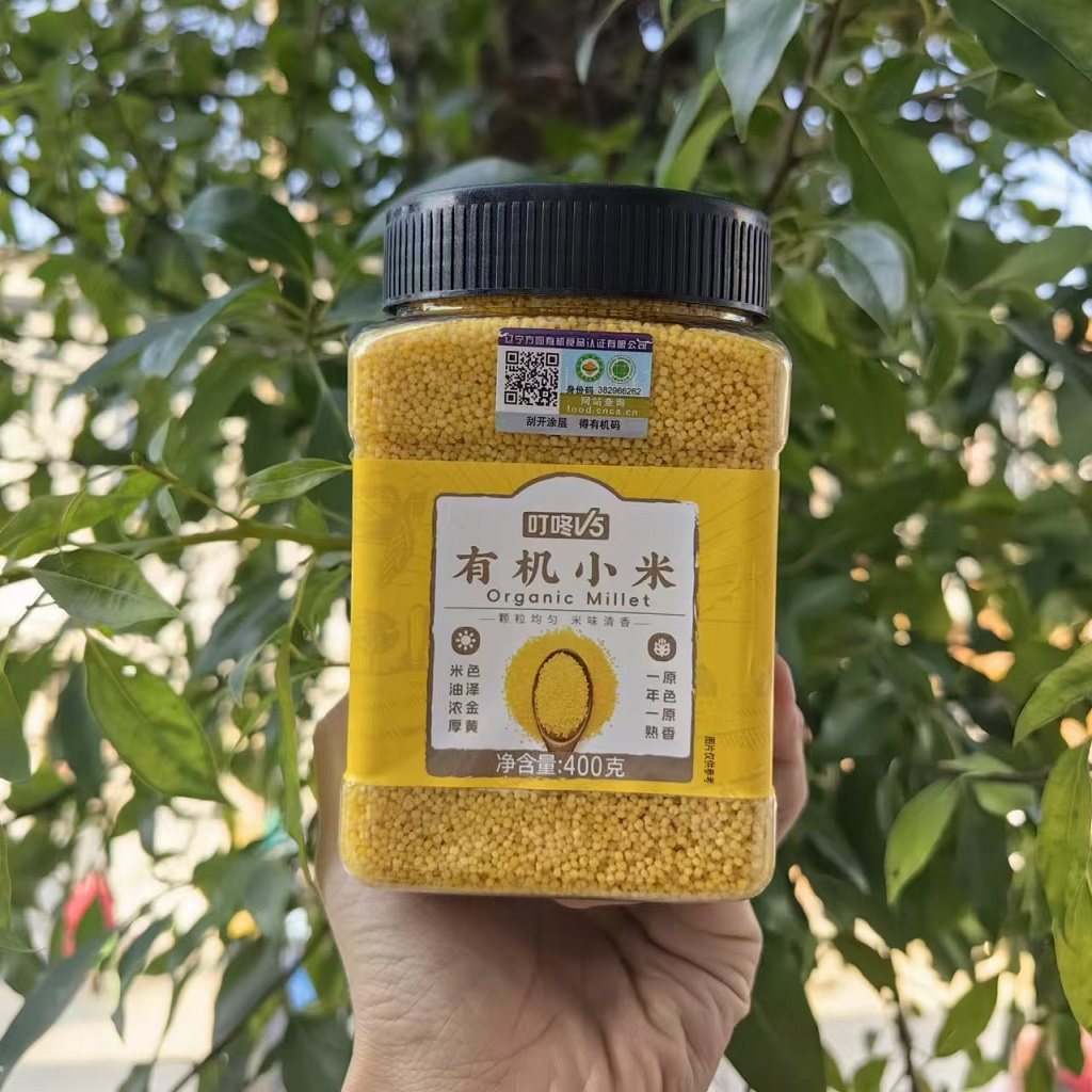 包邮叮咚精选有机黄小米 400燕麦