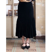 复古着vintage鱼尾裙子女小众新中式 dorydory原创设计 法式 半身裙