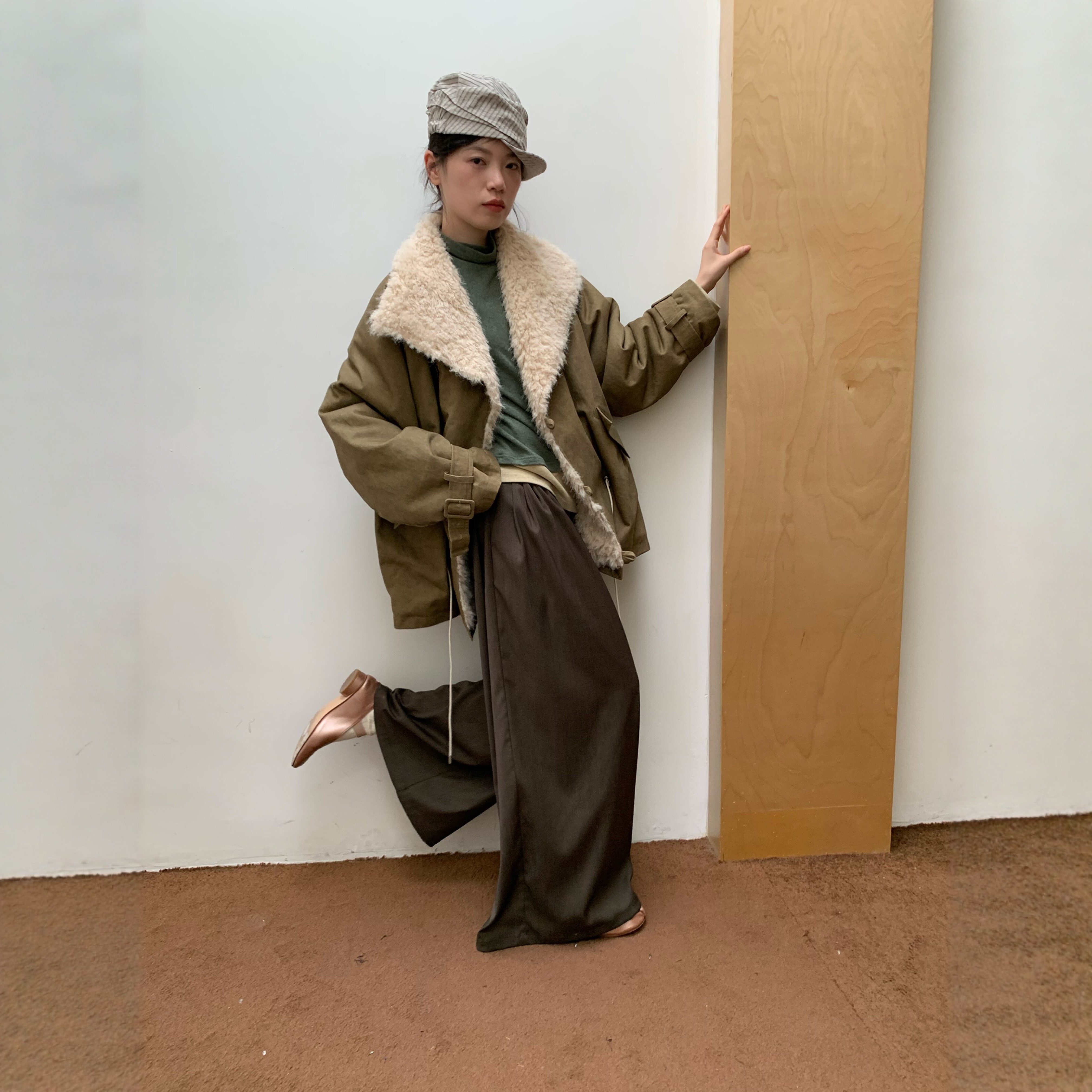 dorydory 大翻领夹克毛毛外套做旧复古2025冬季新款高级感保暖,女装/女士精品,派克服,淘宝优惠券,粉丝福利购,淘宝优惠卷