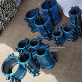 国兴pe抢修接铸铁110哈夫节抢修节水管快接pe堵漏器快速接头抱箍