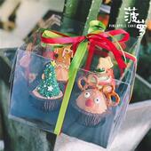 盒塑料点心盒10套 12粒纸杯蛋糕盒透明马芬杯包装 全透明4