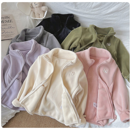 双面加绒外套春秋冬立领奥利绒