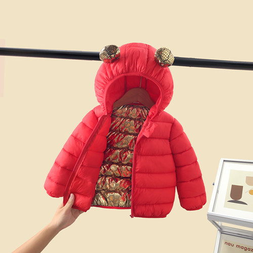 儿童秋冬季羽绒棉外套棉裤套装