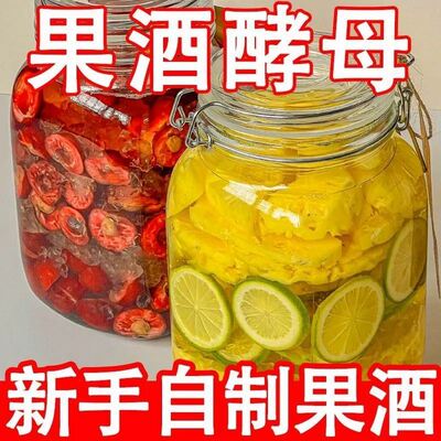 果酒酵母专用曲子葡萄发酵桔子火龙果自制水果家用家庭发酵粉酒曲