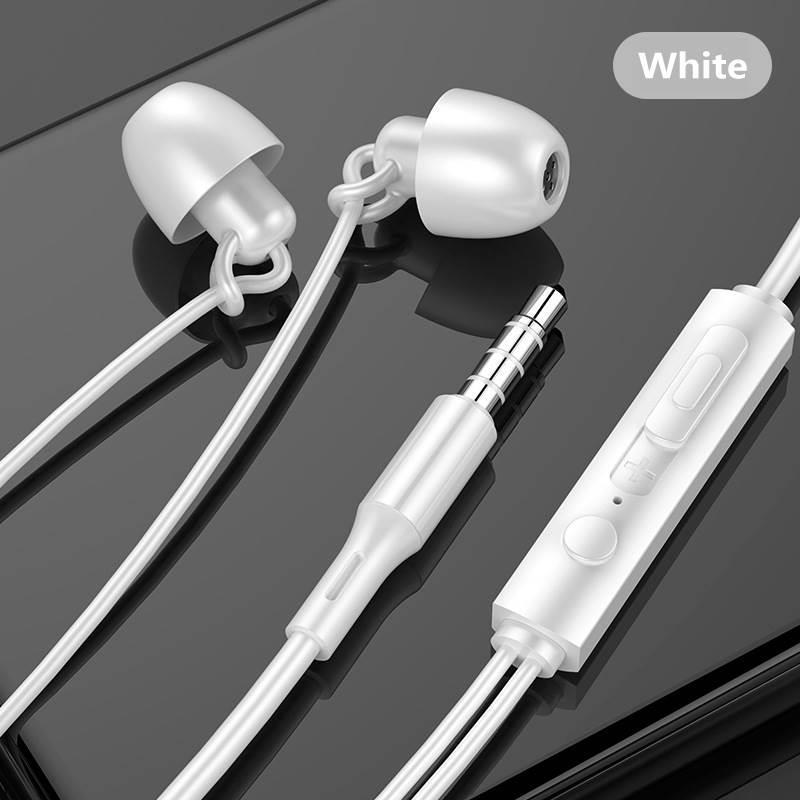 Soft Sleeping Headphone Silicone Anti-fold Headset In-Ear Ea-封面