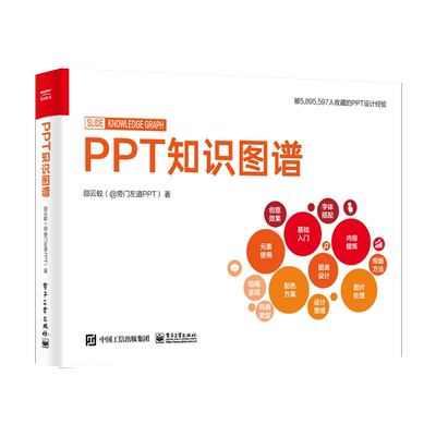 官方正版 PPT知识图谱 全彩 PPT设计制作基础知识图片处理 PPT设计学习大全 高效PPT教程 PPT制作入门书籍 电子工业出版社
