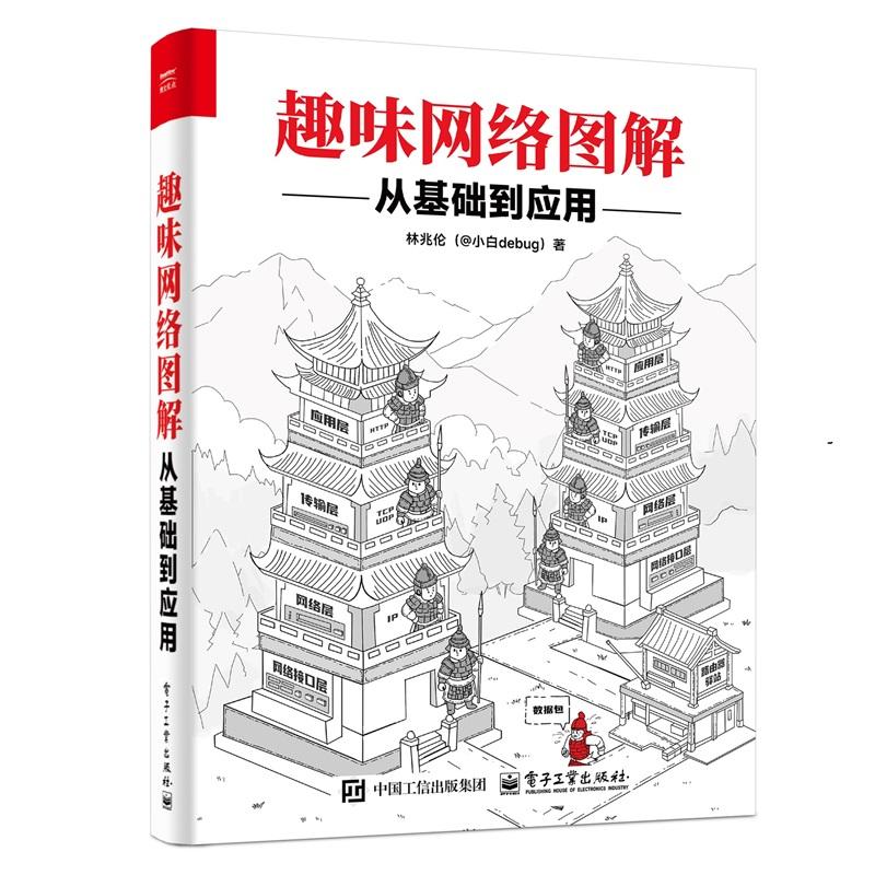 官方正版 趣味网络图解 从基础到应用 林兆伦（@小白debug） 计算机网络技术核心书籍 网络编程数据传输教程 电子工业出版社