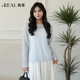 针织衫 real瑞尔春新款 女薄冰丝空调披肩设计感小众上衣