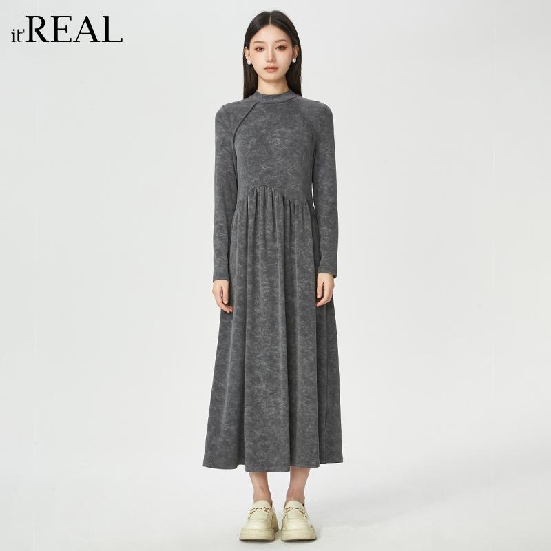 itreal瑞尔T恤裙内搭叠穿