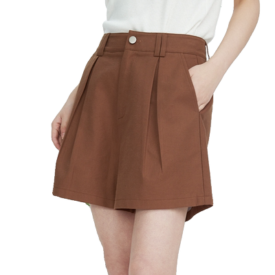 高腰复古瑞尔短裤靴裤