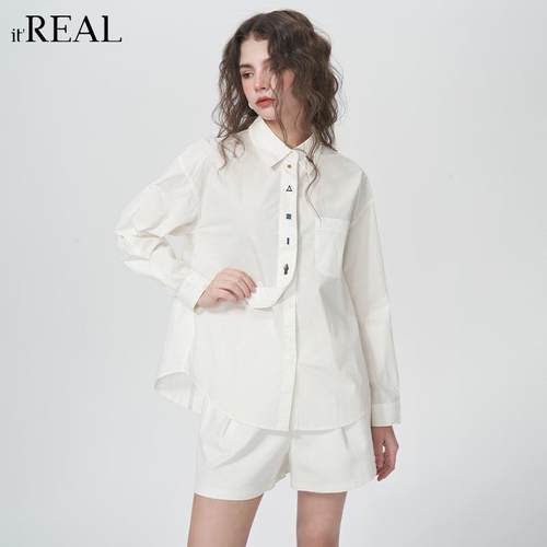 itreal法式衬衫长袖小众