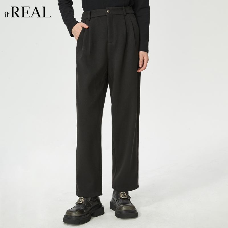 it'real直筒宽松垂感裤