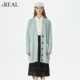 针织外套上衣女 极简风慵懒感长款 real瑞尔秋季 新款