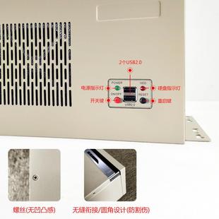 迷你ITX壁掛機箱小主板ATX電源位工控服務器電腦使用0.8MM鋼灰色