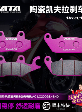 XATA陶瓷刹车片 适用隆鑫无极300R/RR/AC LX300GS-B-D 碟刹皮配件