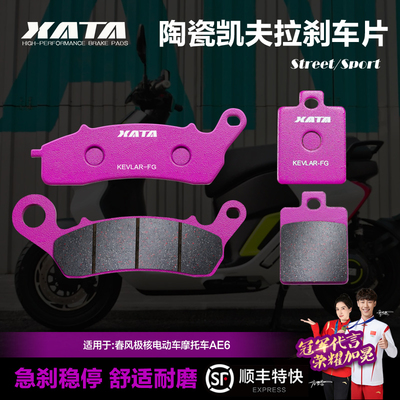 XATA陶瓷煞车片适用极核电动车机车AE6 ZH2500DT-A改装碟煞皮