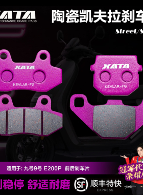 XATA陶瓷刹车片 九号9号E200P E125 E100电动车踏板车改装碟刹皮