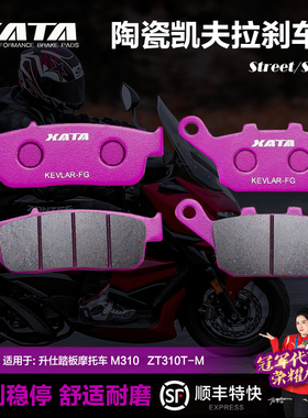 XATA 升仕踏板车摩托车M310 ZT310T-M前后刹车片碟刹皮制动片配件