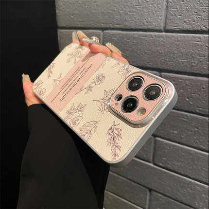 小香风山茶花适用OPPO reno13手机壳Reno12防摔reno11皮质感reno10/9高档A3活力A2Pro女款FindX8/X7保护套pro