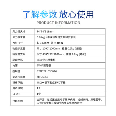 风力摆闭环控制系统支持