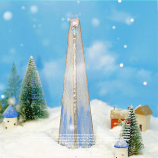 魔棱高端三棱镜万花筒 雪落治愈型玄关通用摆件送礼臻品创意礼品