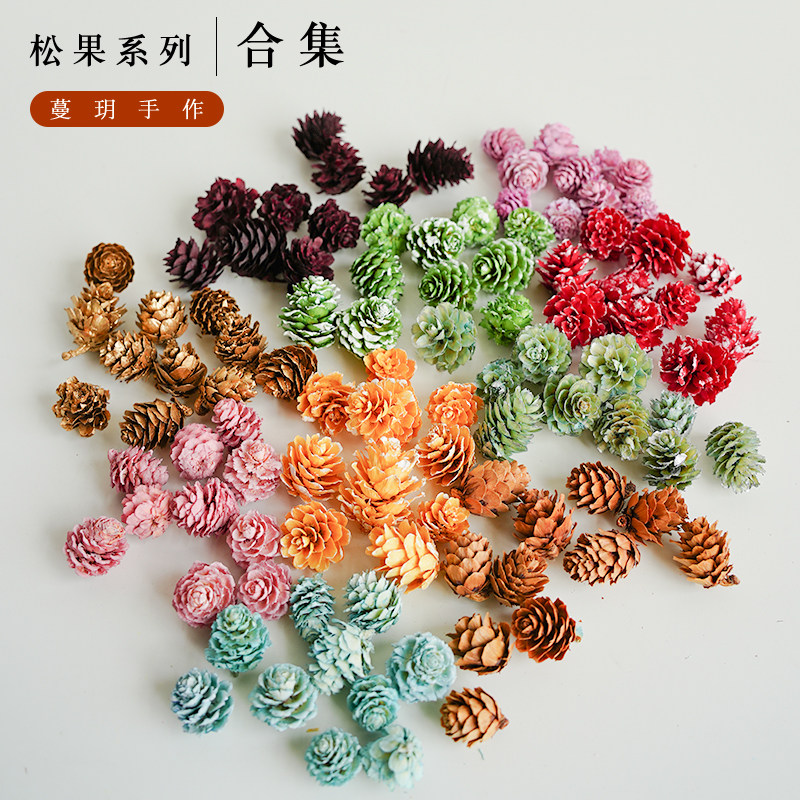 蔓玥手作小松果DIY蜡烛蜡牌天然氛围感果实干果松果松球干花松果,家居饰品,干花/花瓣/干花包/干树枝,淘宝优惠券,粉丝福利购,淘宝优惠卷