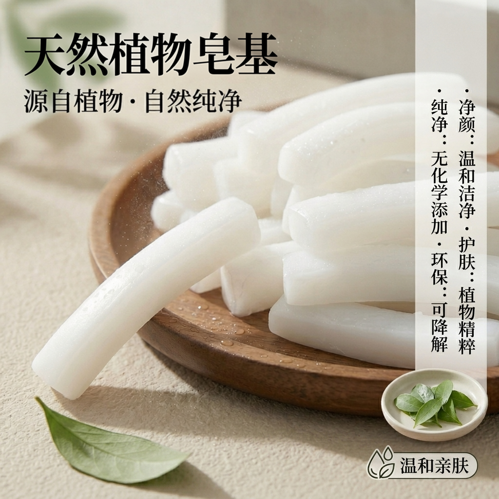 天然皂基白色椰子油皂基diy手工皂自制母乳香皂中药洗发皂原材料