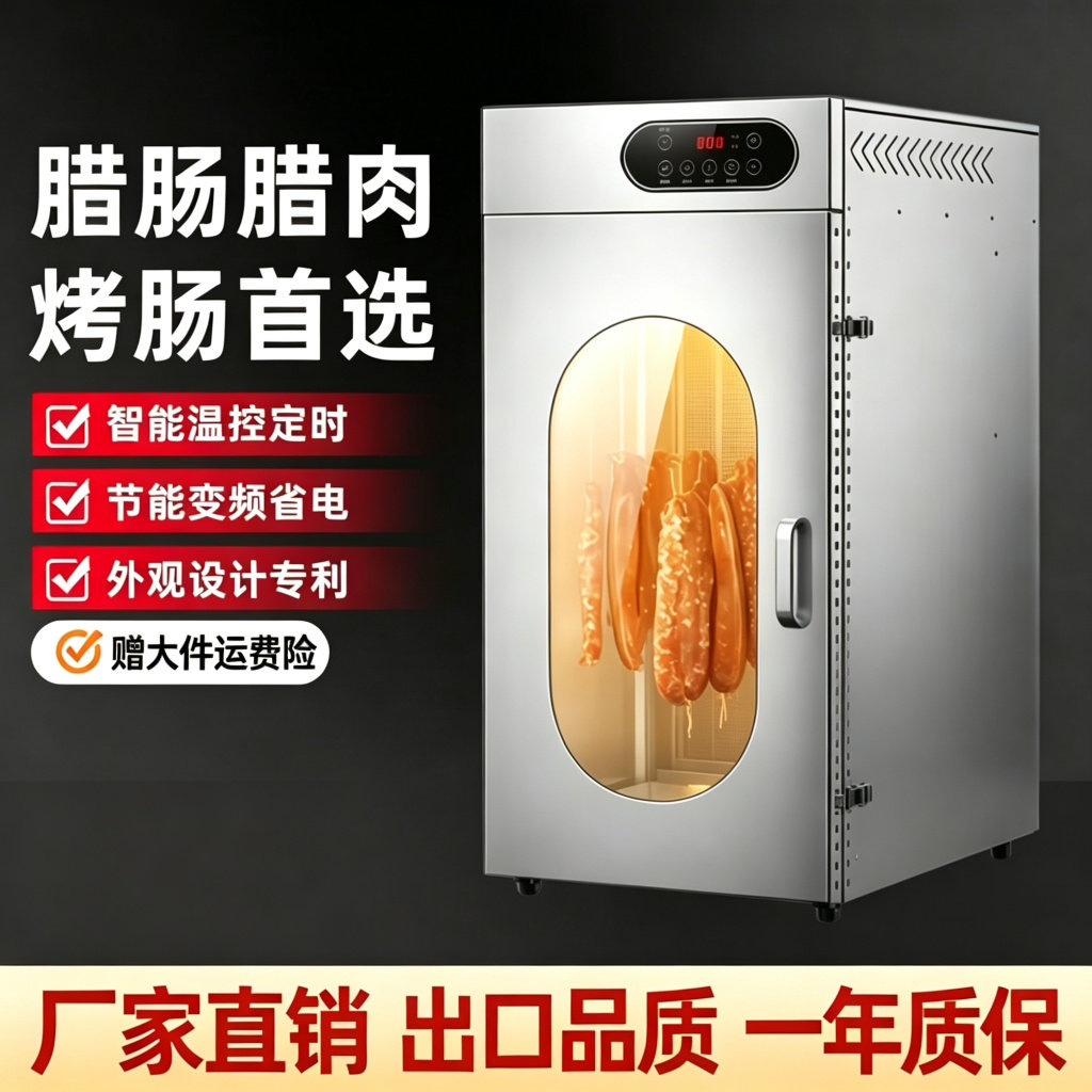 商用旋转烟熏风干腊肠腊肉烘干机